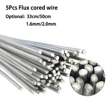 인바5Pcs 저온 쉬운 용융 알루미늄 용접봉 플럭스 코어 드 와이어 1.6/2mm 막대 불필요 솔더 파우더, 01 330mm 1 6mm