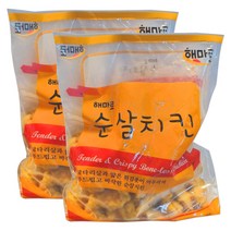 [퀴클리몰] 해마로 순살치킨 1kg x 2개/3개/8개 가라아게 닭다리살, 2개