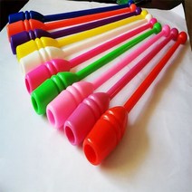 리듬체조 연습용품 38cm/45cm 체조 스틱 어린이 성인 체육관 피트니스 장비 리듬 훈련 액세서리 1 개, [10] 45cm purple