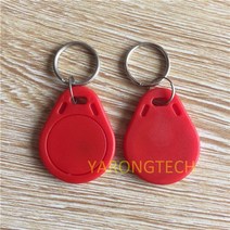 MIFARE 클래식 4K 13 56mhz ISO 14443 A Fob RFID 태그 10 개입, Red