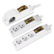 현대일렉트릭 고용량 4000W 멀티탭 배선차단 누전차단 2구 3구 [안전커버 증정], [배선차단] 2구 10m HGB-210, 1개