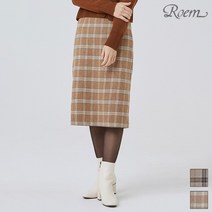 로엠 로엠 체크 롱스커트_RMWHA11RQ2-T