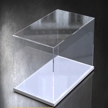 대형 아크릴 쇼케이스 전시 상자 투명케이스피규어 장식장 강아지산소방, 하얀색바닥, 100x30x30