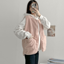 NewCare 여성 후리스 양털조끼 이너조끼 뽀글이자켓 캐주얼룩