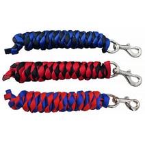 승마용품 2m/2.5m/3m 브레이드 말 로프 리딩 황동 스냅 승마 장비, [02] 2m red black