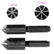 카운터싱킹 싱크 보링 2 개 1013mm hcs 드릴 비트 7 플루트 모따기 커터 육각, 없음