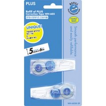 펜형 수정테이프 플러스 수정테이프 WH-605 본체or리필, 리필