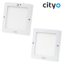 씨티오 LED 홈 엣지 6인치 사각 직부등 센서등 16W 도광판 현관등 베란다등 복도조명, LED 홈엣지 사각 센서등 주광색