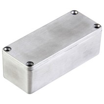 1 PCS 알루미늄 스톰프 박스 효과 1590A 스타일의 페달 인클로저 기타 용, 하나, 은