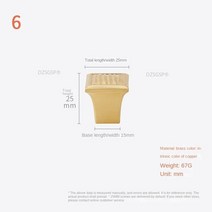 부자재 가구 침대 의자 새로운 중국어 단단한 금관 악기 금 서랍은 부엌 찬장을 당긴다 옷장 손잡이 및 가, 02 A6-L25mm