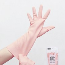 홈에디션명진 러블리 고무장갑 5켤레, 러블리 베이비핑크 5P (L)