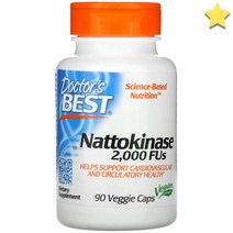 닥터스베스트 나토키나제 2 000 FU 베지캡슐 90정 DR Best Nattokinase, 1개, 기본
