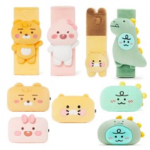 카카오프렌즈 안전벨트 커버 헬로인형 폭신한커버 차량용커버, 안전벨트커버 라이언 헬로인형