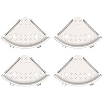 오션 버티고 선반 욕실 무타공 코너선반 정리대 다용도 흡착식, 4세트