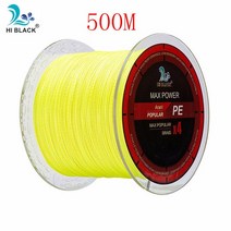 볼링 아대 볼링용품 손목신제품 2019 M 300M 500M 4 가닥 8-80LB 꼰 낚싯줄 PE 다목적 브레이드 라인 와이, 10 Yellow 500M_05 18LB 0.16MM