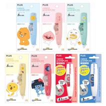 플러스 리필식 수정테이프 리필 본품 WH-604/WH-605 펜타입 카카오, 카카오프렌즈 라이언