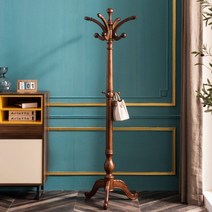 옷걸이 거실 침실 원목 코트랙 스탠드형 원목 옷걸이, A