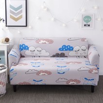 카페 소파 원목 인조가죽 쇼파 까페 의자2021 1/2/3/4 Seater 스트레치 격자 무늬 소파 슬리퍼 탄성, 14 14_02 2-Seater 145-185cm
