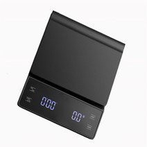 커피전자거을 핸드드립 스마트 저울 주방 식품 저울 디지털 전자 저울 타이머 정밀 보석, 3kg-0.1g
