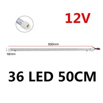 72/108 LED 12V 24V 자동차 인테리어 라이트 바 RV 캠핑카 보트 밴 트럭 트럭 캐 러 밴에 대 한 스위치 독, 06 24 LED 30CM 24V_02 2pcs