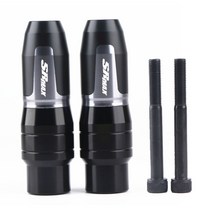 아프릴리아 SRMAX300 머플러 슬라이더 스틱 배기관 보호 가드 범퍼 튜닝 커스텀, 티타늄 컬러 구형 한 쌍개