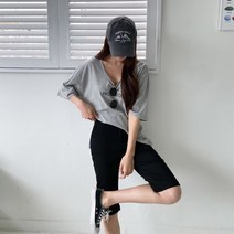 치코엘라 ㅡ 즈미힌 코튼 5부 스키니 팬츠