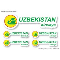 STEA 세계 항공사 로고 스티커SET 스티커, 23 UZBEKISTAN AIRWAYS