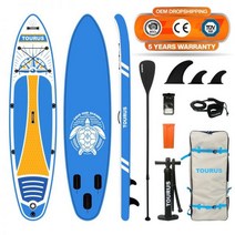 Woodgrain SUP 공기주입 서핑 패들보드 레저 패들 수상 스포츠 다대포해수욕장, TS012 바다거북 더블 레이어 350