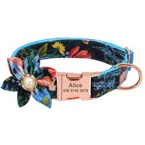 개 Accessoeies 칼라 개인 맞춤 인쇄 새겨진 애완 동물 강아지 ID 작은 중형 대형 Chihuahua Yorkshire, [03] L, [17] 023BLUE