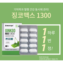 엔젠오리진 징코맥스 1300 1300mgX30정 은행잎 추출물