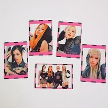 블랙핑크 포토카드 포카 비침밥제 굿즈 리사 박채영 로제 김지수 지수 김제니, 블랙핑크 2탄, 5.5 8.5CM