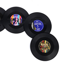 (4개입) 인테리어 컵받침대 코스터 레코드판 LP판모양