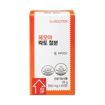 닥터루템 헤모어 락토 철분제 영양제 비헴철 60정 2개월분, 단품, 단품