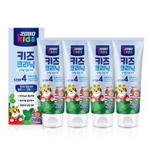 2080 키즈크리닉 치약 불소함유, 80g, 4개
