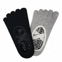 투밴드 필라테스 요가 삭스 미끄럼방지 땀흡수 양말, 바잉샵 쿠팡 블랙