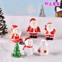 미스토토 크리스마스꾸미기 소품 산타 눈사람 피규어 테라리움 미니어처, X096_24번 트리 1P