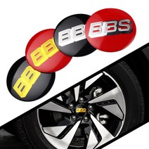 자동차 휠캡 타이어 벨브 커버 튜닝 호환 56MM 자동차 휠 센터 캡 스티커 BBS 엠블럼 배지 데칼 스타일링 4, 12 56mm Red Gold