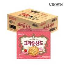 크라운 산도 딸기크림치즈, 81g, 18개