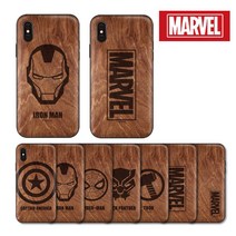 MARVEL 아이폰 XS MAX - 마블 정품 WOOD MIRROR 카드케이스