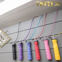 TKFIT 크로스핏복싱 스피드 선수용 프리미엄 줄넘기, 블랙