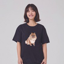 키밍 포메라니안 강아지 귀여운반팔티 아동티