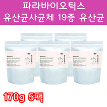 5세대 차세대 유산균 신 프리 프로 포스트 파라 바이오틱스 바이오스틱 바이오텍스 1조 유산균 장밀착 장정착 임산부 RGG LGG 루테리 사균체 사군체 사균제 분말 가루 170g, 170g 5팩 - 다니마켓