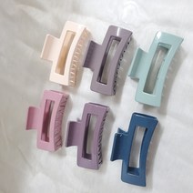 오리툴 사각 프레임 집게핀 아크릴 헤어 유광 무광 데일리 올림머리 이성경 바나나핀 베이직 심플 모던 감성 스퀘어 컬러