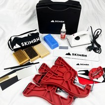 스노우보드 스키 싱글 왁싱 다리미 정비 도구 키트 브러시 엣징 세트, G