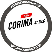 코리마 47 Mcc 카본 림 도로 자전거 사이클링 데칼용 두 바퀴 스티커 세트, [18] grio pink