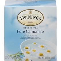 트와이닝 천연 콜드 브루 아이스티 복숭아 맛 20개입 6팩 USA 미국, Camomile, 50 Count (Pack of 1)