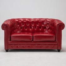 엔틱 쇼파 1인용 싱글 더블 푹신한 가죽소파 수입 카페, J + 2인(1.35m)