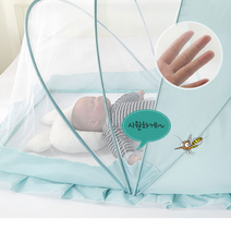 관절모기장 원터치 모기장접는법 돌아기 유아 폴더형 모기텐트 신생아 아이방 촘촘한 그늘모기장, 대-핑크