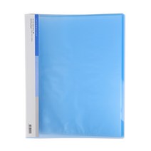 플러스샵 40매 클리어화일 A4 5색상 PP 고투명, 40매 파랑 10개