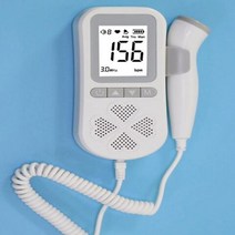 태아심음측정기 초음파 30MHz 도플러 가정용 임신 한 여성을위한 태아 심박수 모니터 아기, 1.AA Battery Gray